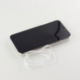 Coque iPhone XR - Gel coeurs 3D - Transparent