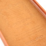Coque iPhone XR - Qialino cuir véritable - Brun
