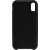 Coque iPhone X / Xs - Qialino cuir véritable - Noir