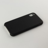 Coque iPhone Xs Max - Qialino cuir véritable - Noir