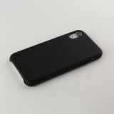 Coque iPhone XR - Qialino cuir véritable - Noir