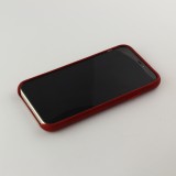 Coque iPhone X / Xs - Qialino cuir véritable - Rouge