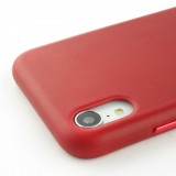 Hülle iPhone XR - Qialino Echtleder - Rot