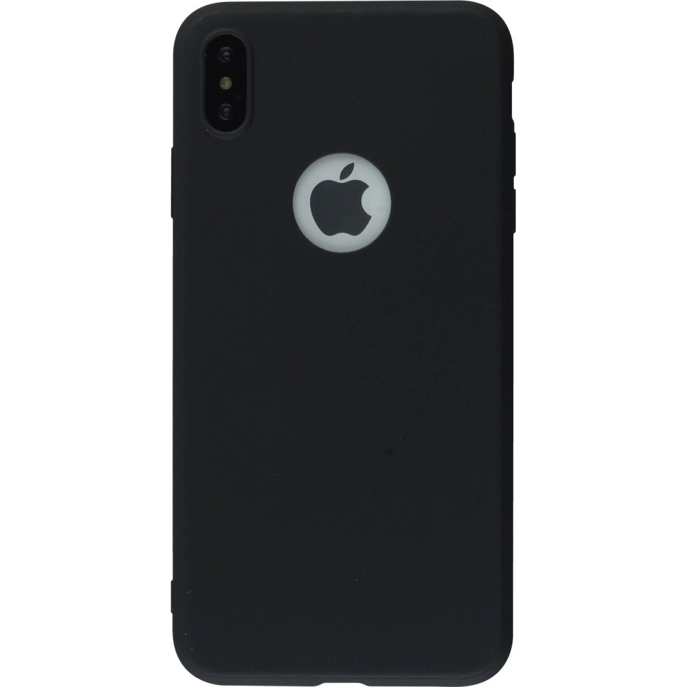 Hülle iPhone XR - Silicone Mat - Schwarz