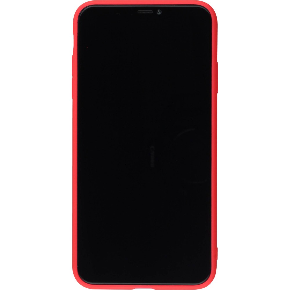 Hülle iPhone XR - Silicone Mat - Rot