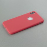 Coque iPhone Xs Max - Silicone Mat - Rouge