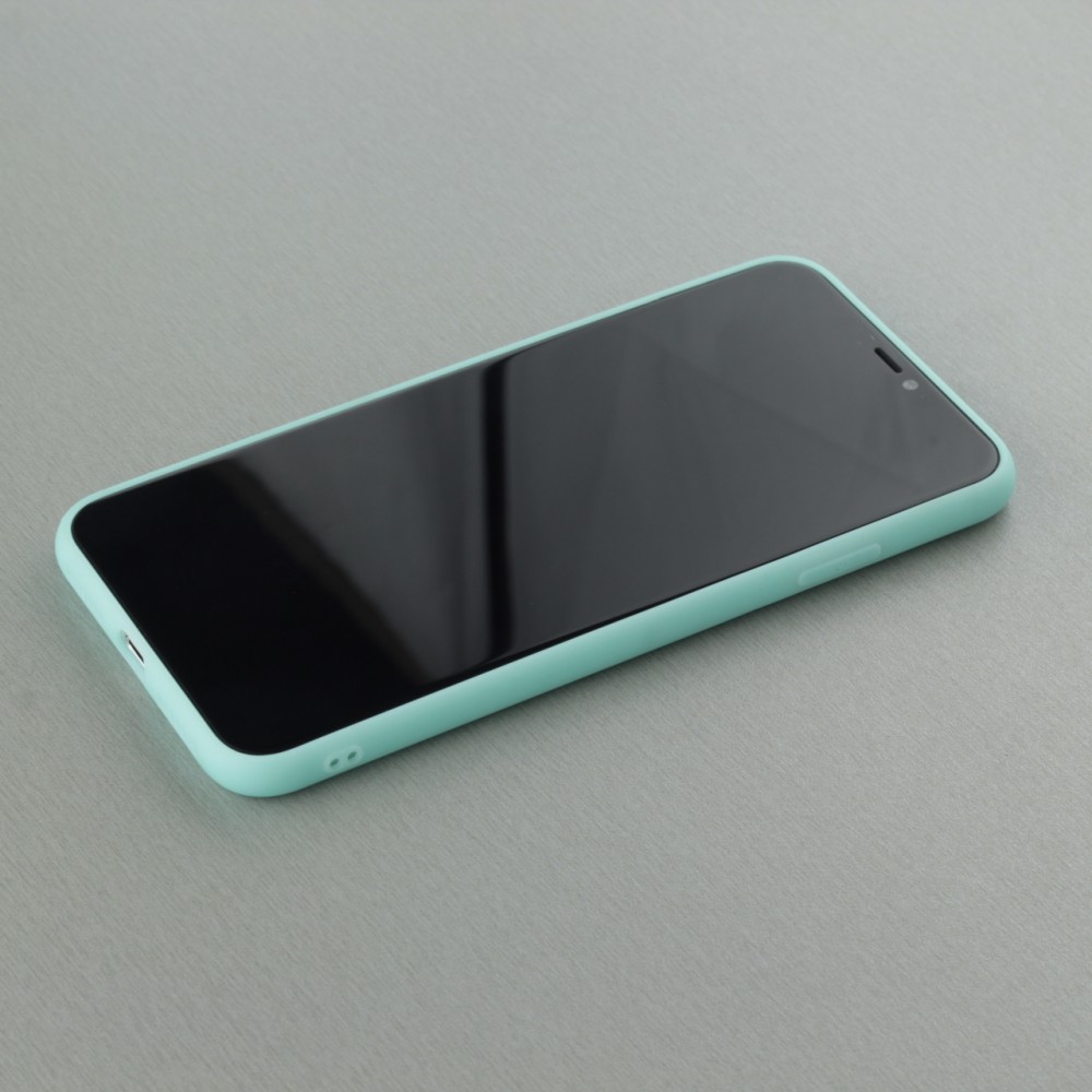 Hülle iPhone XR - Silicone Mat - Türkis