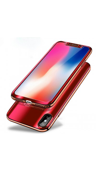 Hülle iPhone 11 Pro - 360° Full Body Mirror - Rot