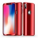 Hülle iPhone 11 Pro - 360° Full Body Mirror - Rot