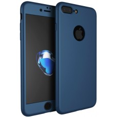 Hülle iPhone X / Xs - 360° Full Body dunkelblau