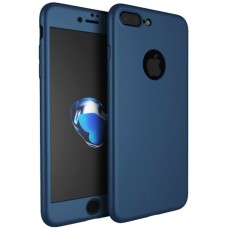 Coque iPhone X / Xs - 360° Full Body - Bleu foncé