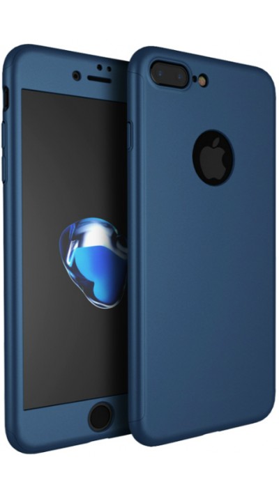 Coque iPhone X / Xs - 360° Full Body - Bleu foncé