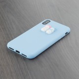 Coque iPhone X / Xs - 3D Milk - Bleu