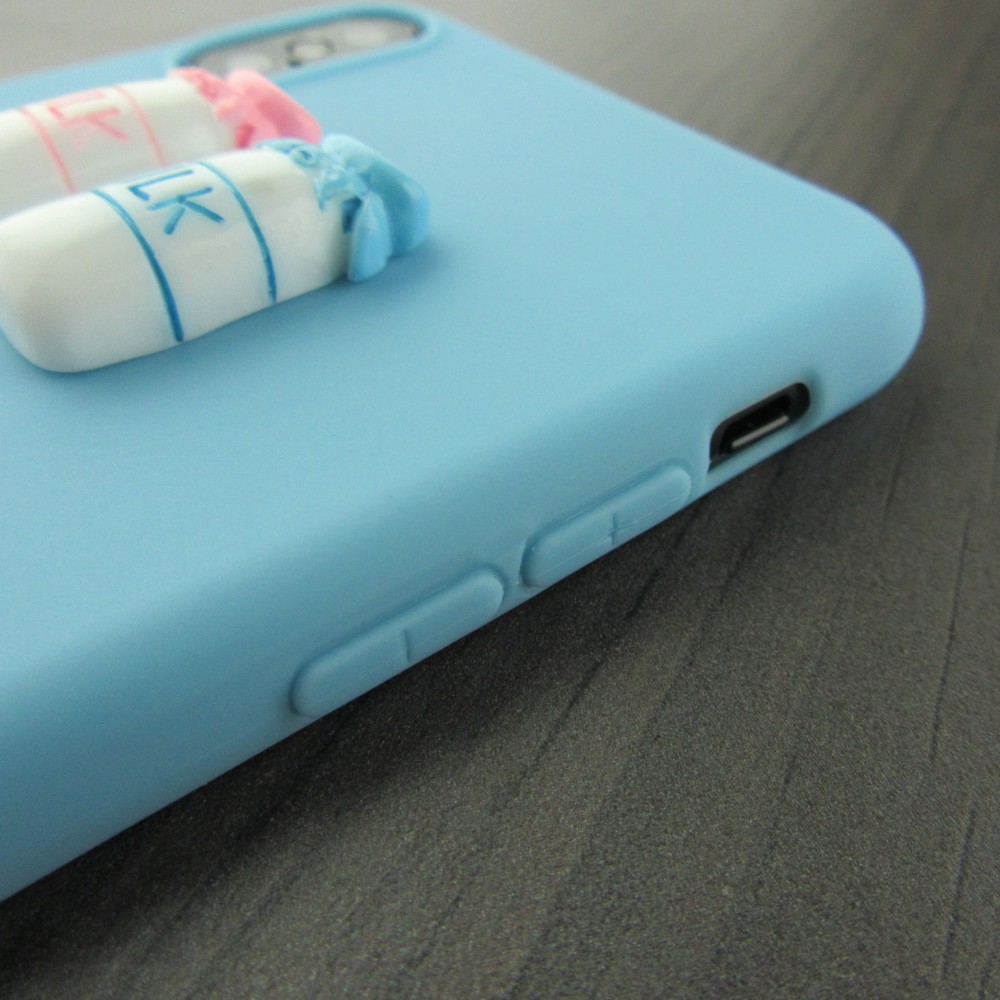 Coque iPhone X / Xs - 3D Milk - Bleu