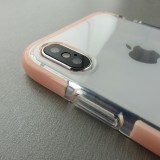 Hülle iPhone X / Xs - Bumper Dots blasses Rosa