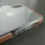 Coque iPhone X / Xs - Bumper Dots rose pâle