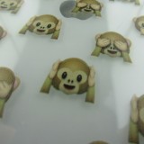 Coque iPhone X / Xs - Clear Emoji Monkey