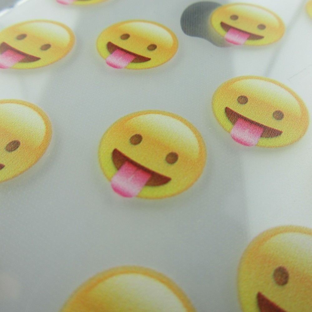 Coque iPhone X / Xs - Clear Emoji Tong