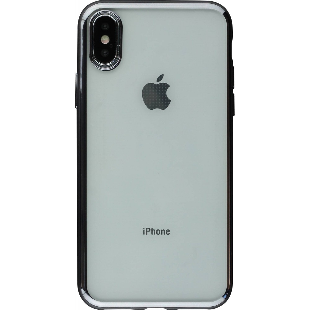 Hülle iPhone X / Xs - Electroplate - Grau