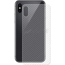 Autocollant arrière carbon transparent - iPhone X / Xs