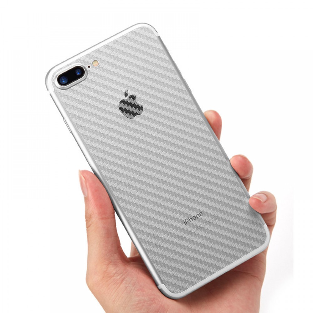 Autocollant arrière carbon transparent - iPhone X / Xs