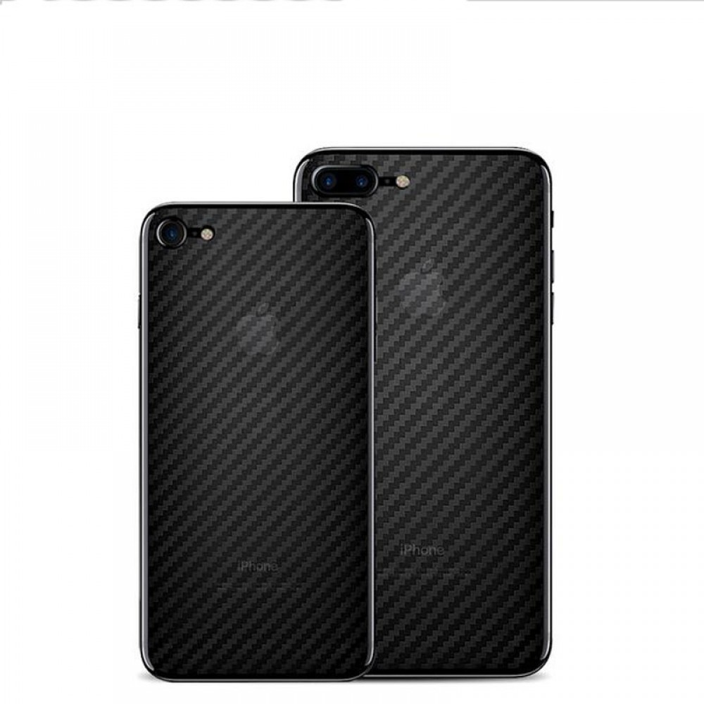 Autocollant arrière carbon transparent - iPhone 7 / 8 / SE (2020)