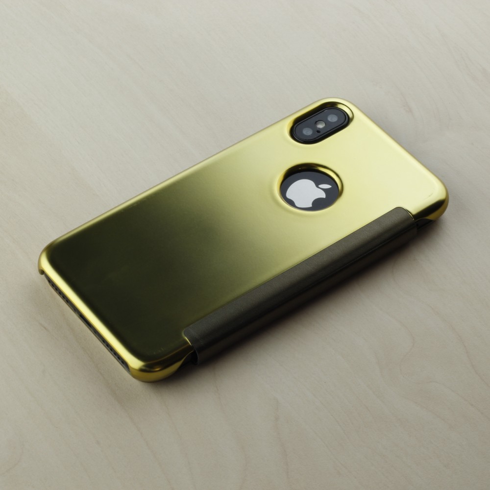 Hülle iPhone Xs Max Clear View Cover - Gold