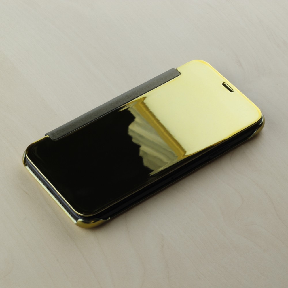 Hülle iPhone Xs Max Clear View Cover - Gold