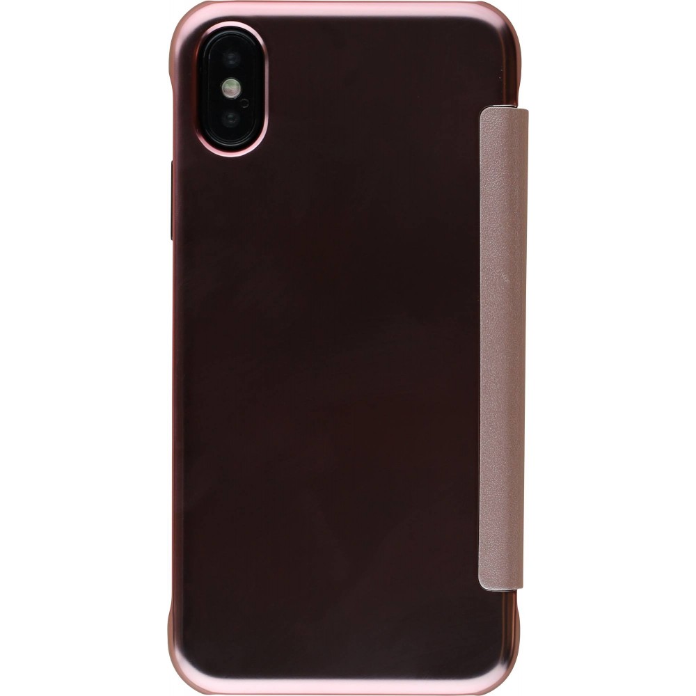 Hülle iPhone X / Xs - Clear View Cover hell- Rosa