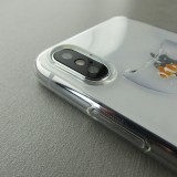 Hülle iPhone X / Xs - Clear Logo Fischschale logo