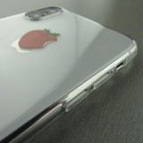 Coque iPhone X / Xs - Clear Logo fraise