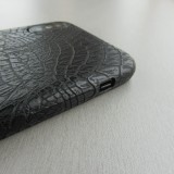 Coque iPhone X / Xs - Croco - Noir