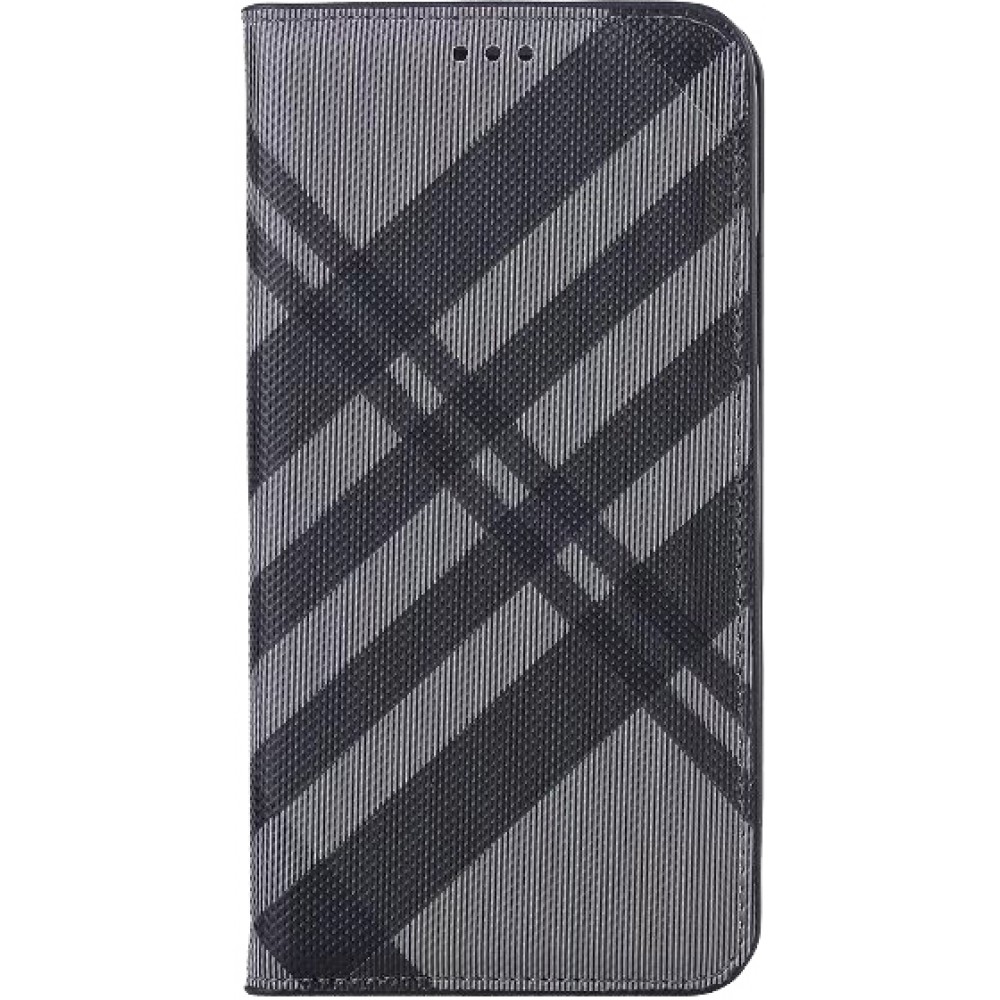 Coque iPhone X / Xs - Flip Lines - Gris