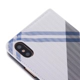 Coque iPhone Xs Max - Flip Lines - Gris