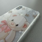 Coque iPhone XR - Gel ours en peluche