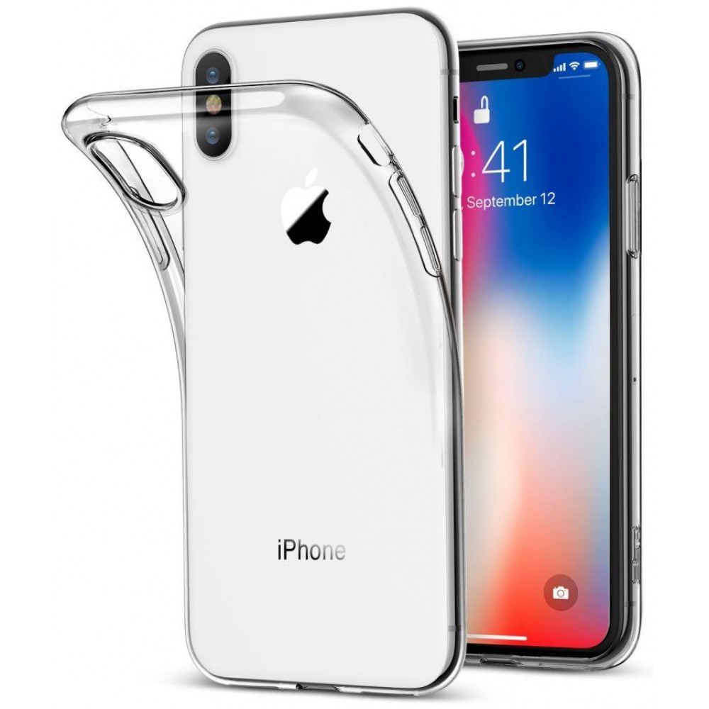 Hülle iPhone XR - Gummi Transparent Silikon Gel Simple Super Clear flexibel