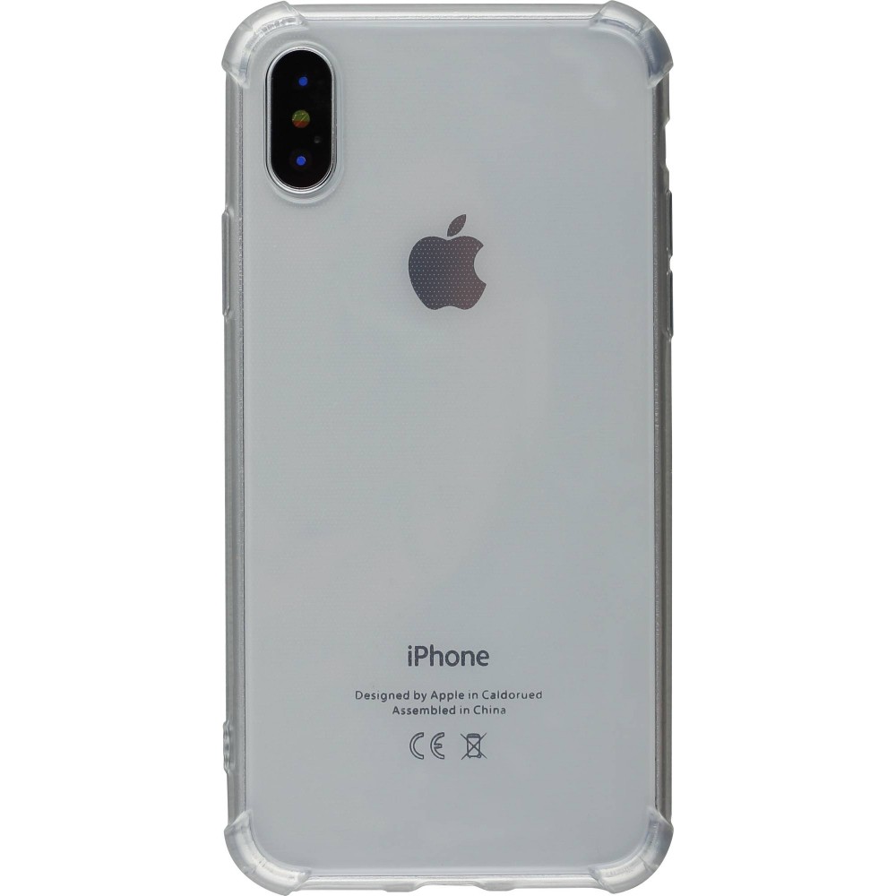 Hülle iPhone X / Xs - Gummi Transparent Gel Bumper mit extra Schutz für Ecken Antischock