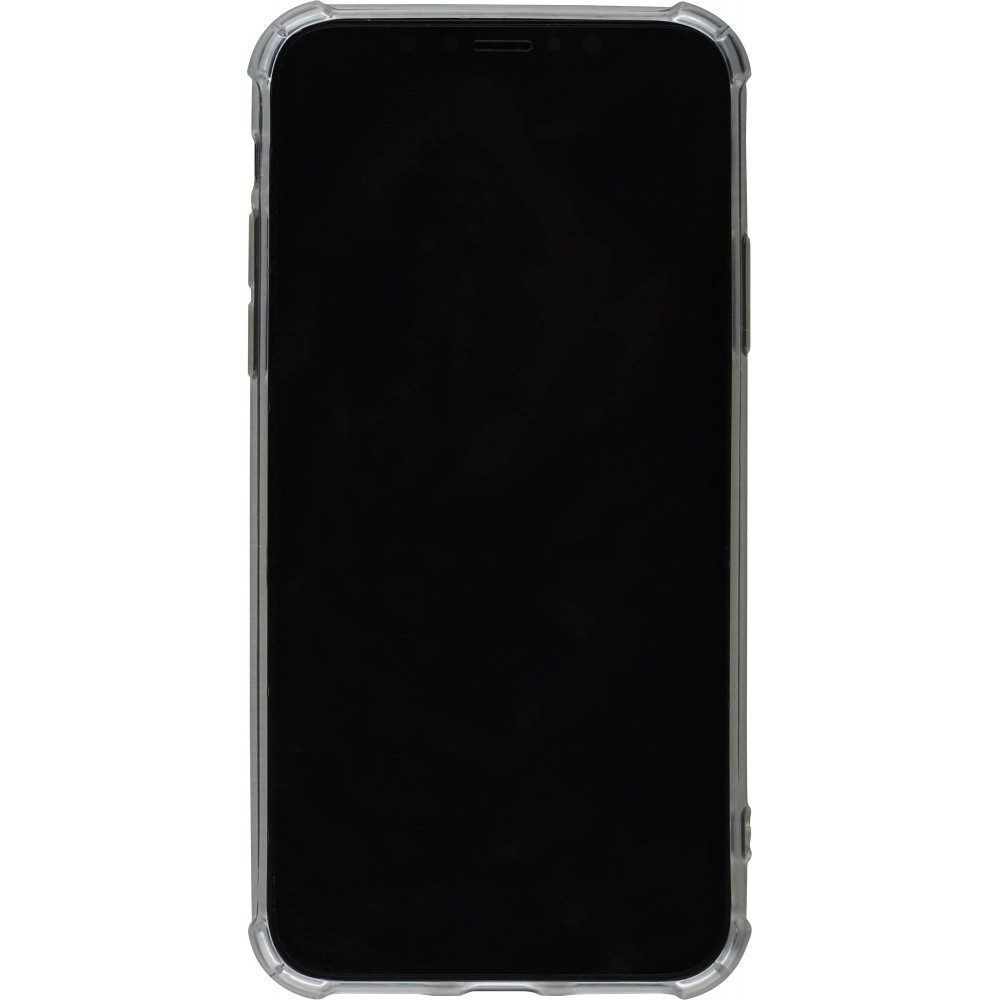 Hülle iPhone Xs Max - Gummi Transparent Gel Bumper mit extra Schutz für Ecken Antischock