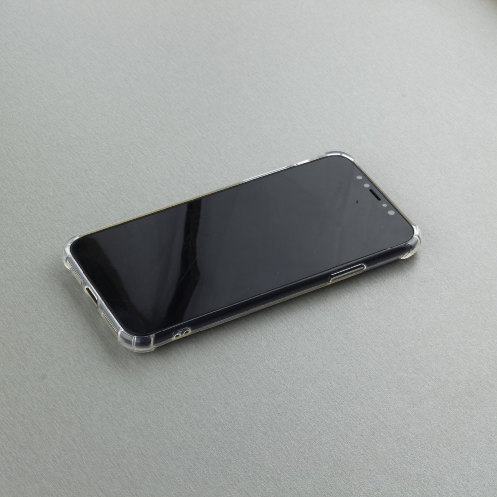 Hülle iPhone X / Xs - Gummi Transparent Gel Bumper mit extra Schutz für Ecken Antischock