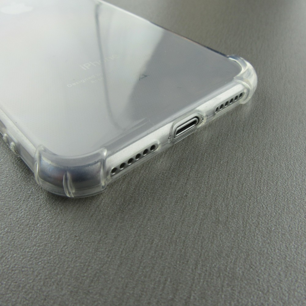 Hülle iPhone X / Xs - Gummi Transparent Gel Bumper mit extra Schutz für Ecken Antischock