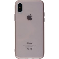 Coque iPhone Xs Max - Gel transparent - Rose clair
