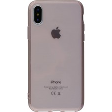 Coque iPhone X / Xs - Gel transparent - Rose clair