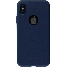 Hülle iPhone X / Xs - Grain dunkelblau