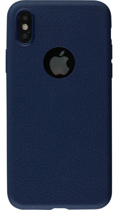 Hülle iPhone X / Xs - Grain dunkelblau