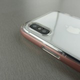 Hülle iPhone X / Xs - Kickstand Border Glass - Rosa
