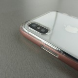 Hülle iPhone X / Xs - Kickstand Border Glass - Rot