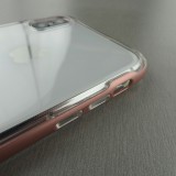 Coque iPhone X / Xs - Kickstand Border Glass - Rose