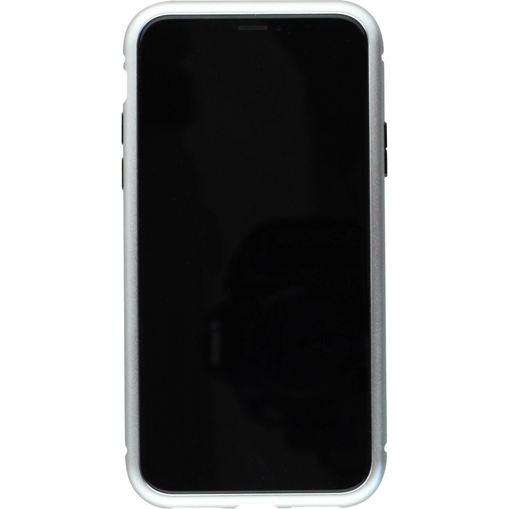 Coque iPhone X / Xs - Magnetic Case - Argent