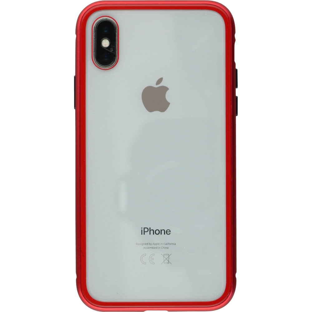 Hülle iPhone X / Xs - Magnetic Case - Rot