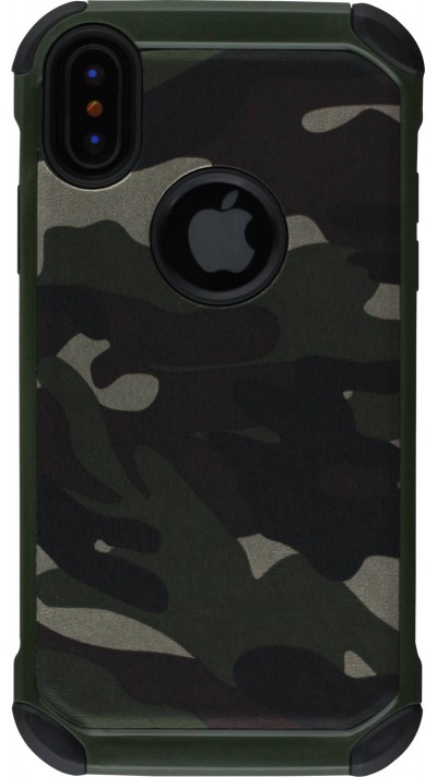 Coque iPhone X / Xs - Militaire - Vert